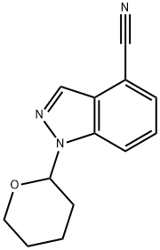 1H-Indazole-4-carbonitrile, 1-(tetrahydro-2H-pyran-2-yl)-