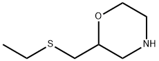 Morpholine, 2-[(ethylthio)methyl]- Struktur