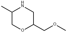 Morpholine, 2-(methoxymethyl)-5-methyl- Struktur