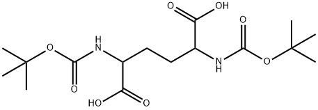 Hexanedioic acid, 2,5-bis[[(1,1-dimethylethoxy)carbonyl]amino]- (9CI) Struktur