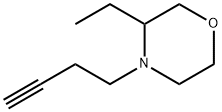 Morpholine, 4-(3-butyn-1-yl)-3-ethyl- Struktur