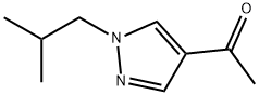 Ethanone, 1-[1-(2-methylpropyl)-1H-pyrazol-4-yl]- Struktur