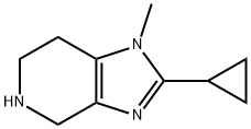 1H-Imidazo[4,5-c]pyridine, 2-cyclopropyl-4,5,6,7-tetrahydro-1-methyl- Struktur