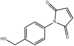 1H-Pyrrole-2,5-dione, 1-[4-(hydroxymethyl)phenyl]- Struktur