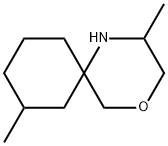 4-Oxa-1-azaspiro[5.5]undecane, 2,8-dimethyl- Struktur