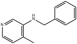 3-Pyridinamine, 4-methyl-N-(phenylmethyl)- Struktur