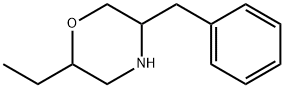 Morpholine, 2-ethyl-5-(phenylmethyl)- Struktur