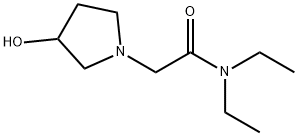 1-Pyrrolidineacetamide, N,N-diethyl-3-hydroxy- Struktur