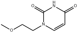 2,4(1H,3H)-Pyrimidinedione, 1-(2-methoxyethyl)- Struktur