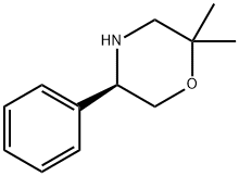 Morpholine,2,2-dimethyl-5-phenyl-,(5R)- Struktur