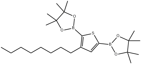 1,3,2-Dioxaborolane, 2,2'-(3-octyl-2,5-thiophenediyl)bis[4,4,5,5-tetramethyl- Struktur