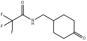 Acetamide, 2,2,2-trifluoro-N-[(4-oxocyclohexyl)methyl]- Struktur