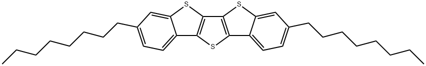 3,8-Dioctyl-thieno[3,2-b:4,5-b']bis[1]benzothiophene Struktur