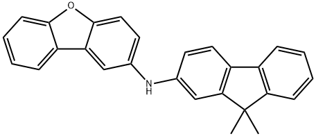 N-(9,9-dimethyl-9H-fluoren-2-yl)dibenzo[b,d]furan-2-amine Struktur