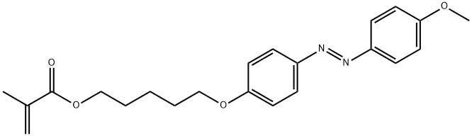 2-PROPENOIC ACID, 2-METHYL-, 5-[4-[(1E)-2-(4-METHOXYPHENYL)DIAZENYL]PHENOXY]PENTYL ESTER 結(jié)構(gòu)式