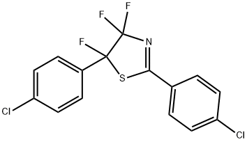 Thiazole, 2,5-bis(4-chlorophenyl)-4,4,5-trifluoro-4,5-dihydro- Struktur