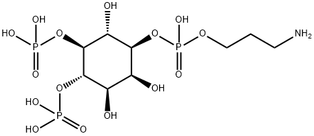 D-myo-Inositol, 1-(3-aminopropyl hydrogen phosphate) 4,5-bis(dihydrogen phosphate) Struktur