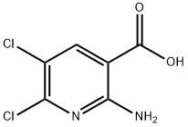 3-Pyridinecarboxylic acid, 2-amino-5,6-dichloro- Struktur