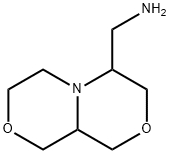 1H-[1,4]Oxazino[3,4-c][1,4]oxazine-4-methanamine, hexahydro- Struktur