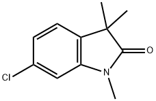 6-chloro-1,3,3-trimethyl-2,3-dihydro-1H-indol-2-one Struktur