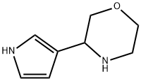 Morpholine, 3-(1H-pyrrol-3-yl)- Struktur