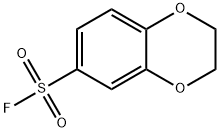 1,4-Benzodioxin-6-sulfonyl fluoride, 2,3-dihydro- Struktur