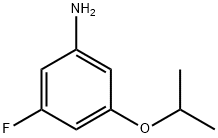 Benzenamine, 3-fluoro-5-(1-methylethoxy)- Struktur