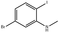 Benzenamine, 5-bromo-2-iodo-N-methyl- Struktur