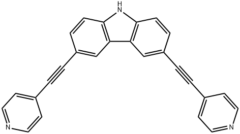 3,6-di(4-pyridylethynyl)carbazole Struktur