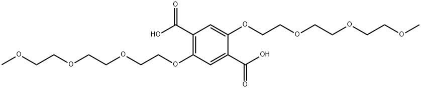 1,4-Benzenedicarboxylic acid, 2,5-bis[2-[2-(2-methoxyethoxy)ethoxy]ethoxy]- Struktur