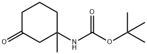 3-(Boc-amino)-3-methylcyclohexanone Struktur