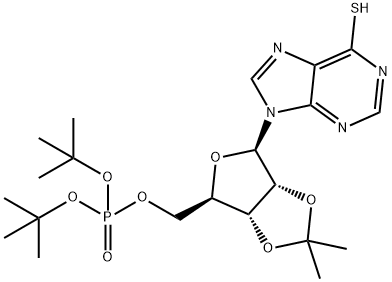 2,3-O-(1-Methylethylidene)-6-thio-5-inosinic Acid Bis(1,1-Dimethylethyl) Ester Struktur