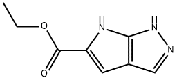 Pyrrolo[2,3-c]pyrazole-5-carboxylic acid, 1,6-dihydro-, ethyl ester Struktur