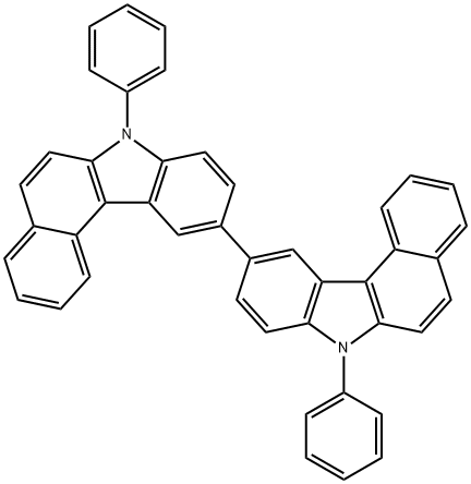 10-(7-苯基苯并(C)咔唑)-7-苯基苯并(C)咔唑, 1379612-59-5, 結(jié)構(gòu)式