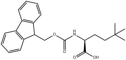 N-Fmoc-5,5-dimethyl-DL-norleucine Struktur