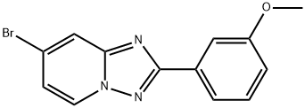 [1,2,4]Triazolo[1,5-a]pyridine, 7-bromo-2-(3-methoxyphenyl)- Struktur