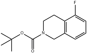 2(1H)-Isoquinolinecarboxylic acid, 5-fluoro-3,4-dihydro-, 1,1-dimethylethyl ester Struktur