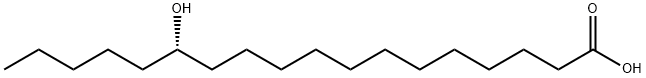 Octadecanoic acid, 13-hydroxy-, (13S)- Struktur