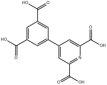 4-(3,5-dicarboxyphenyl)pyridine-2,6-dicarboxylic acid Struktur