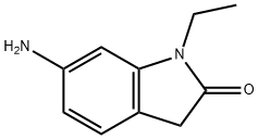 6-amino-1-ethyl-2,3-dihydro-1H-indol-2-one Struktur