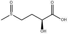 Butanoic acid, 2-hydroxy-4-(methylsulfinyl)-, (2S)- Struktur