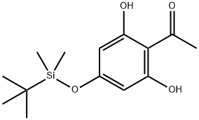 1-[4-[[(1,1-Dimethylethyl)dimethylsilyl]oxy]-2,6-dihydroxyphenyl]ethanone Struktur