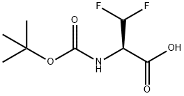 Alanine, N-[(1,1-dimethylethoxy)carbonyl]-3,3-difluoro- Struktur