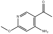 1-(4-Amino-6-methoxy-pyridin-3-yl)-ethanone Struktur