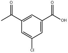 3-acetyl-5-chlorobenzoic acid Struktur