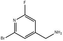 4-Pyridinemethanamine, 2-bromo-6-fluoro- Struktur