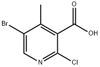 5-bromo-2-chloro-4-methylnicotinic acid Struktur