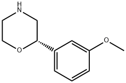 Morpholine, 2-(3-methoxyphenyl)-, (2S)- Struktur