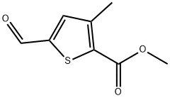 5-(1-methoxyvinyl)-4-methylthiophene-2-carbaldehyde Struktur