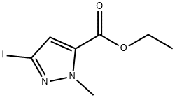 ethyl 3-iodo-1-methyl-1H-pyrazole-5-carboxylate Structure